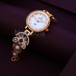 18CT CZ Women's Stylish Hallmark Rose Gold Watch RLW377