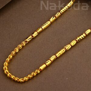 22KT Gold Hallmark Stylish Mens Hollow Chain MHC52