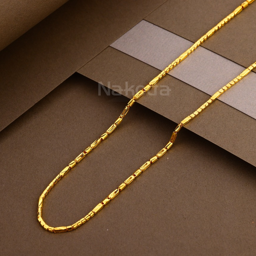 22KT Gold Hallmark Gorgeous Mens Hollow Chain MHC51