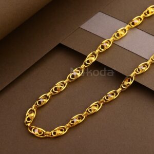 22KT Gold Hallmark Exclusive Mens Hollow Chain MHC49