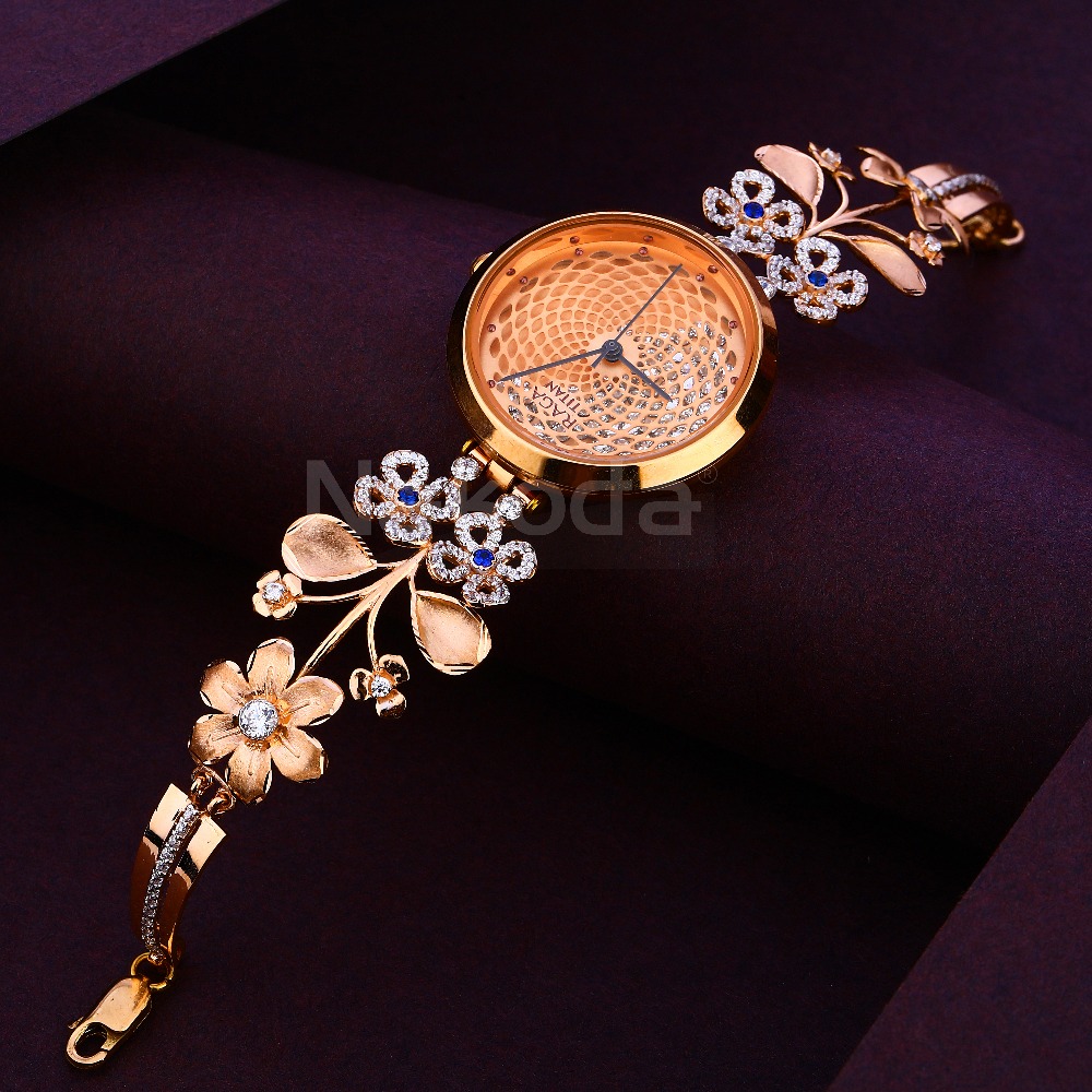 18CT CZ Women's Exclusive Hallmark Rose Gold Watch RLW374
