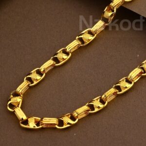 22kt gold hallmark mens hollow chain mhc48