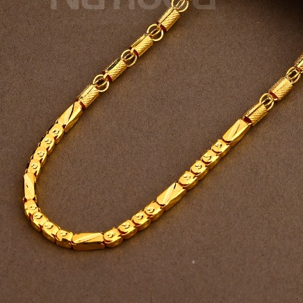 22kt gold designer mens hollow chain mhc44 - Image 2