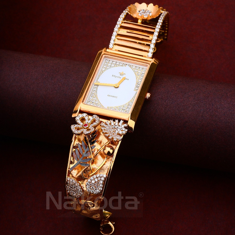18CT CZ Women's Delicate Hallmark Rose Gold Watch RLW431