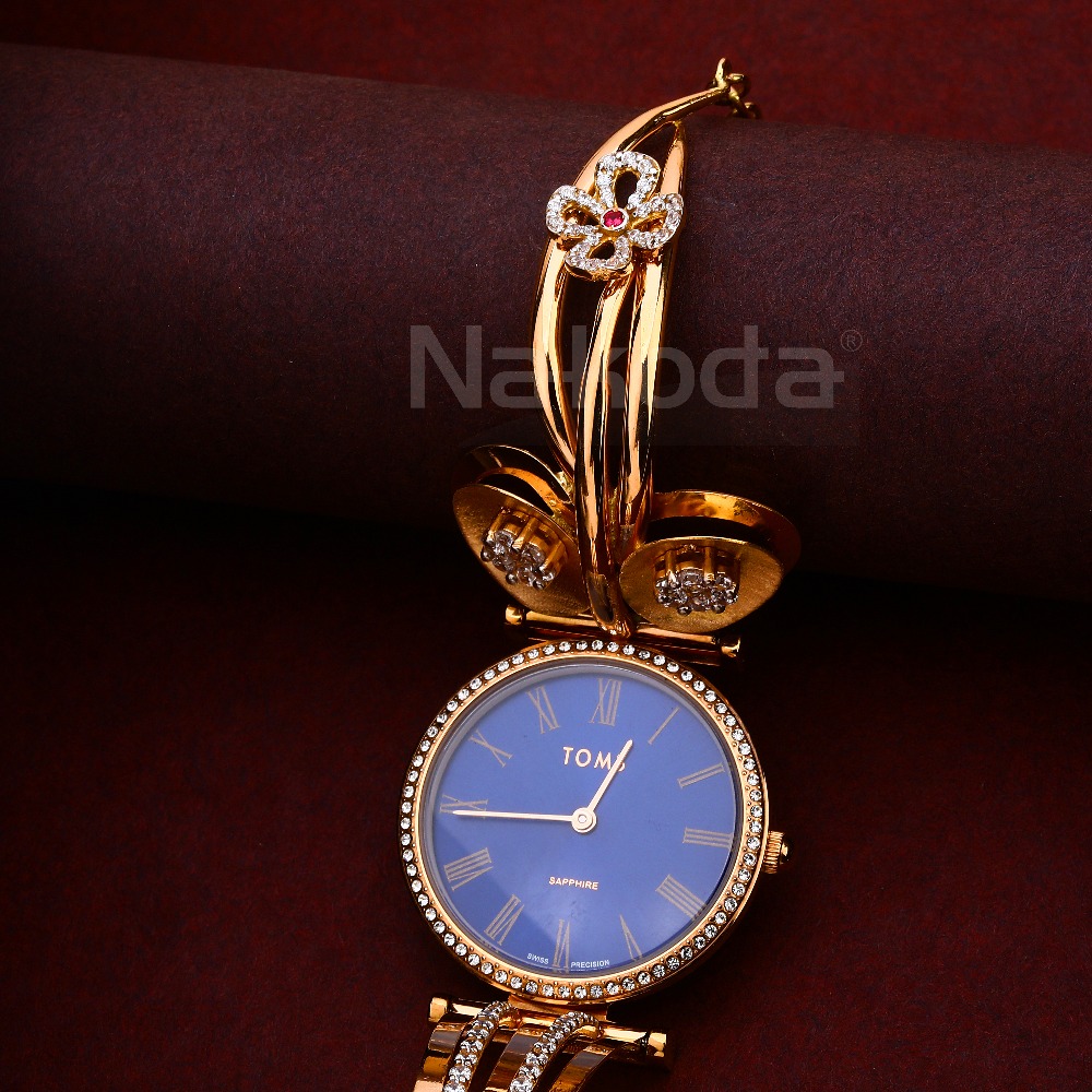 18CT CZ Women's Designer Hallmark Rose Gold Watch RLW430 - Image 3