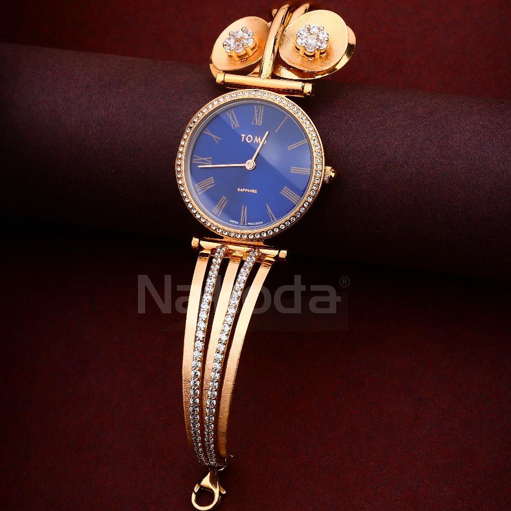 18CT CZ Women's Designer Hallmark Rose Gold Watch RLW430