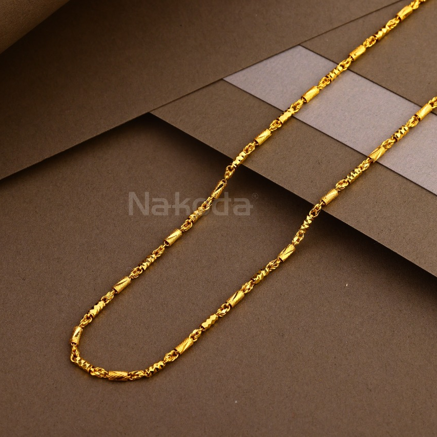 916 Gold CZ Hallmark Gorgeous Mens Hollow Chain MHC38