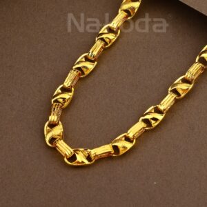916 Gold CZ Hallmark Fancy Mens Hollow Chain MHC37