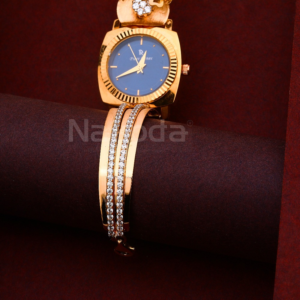 18CT CZ Women's Classic Hallmark Rose Gold Watch RLW429 - Image 2