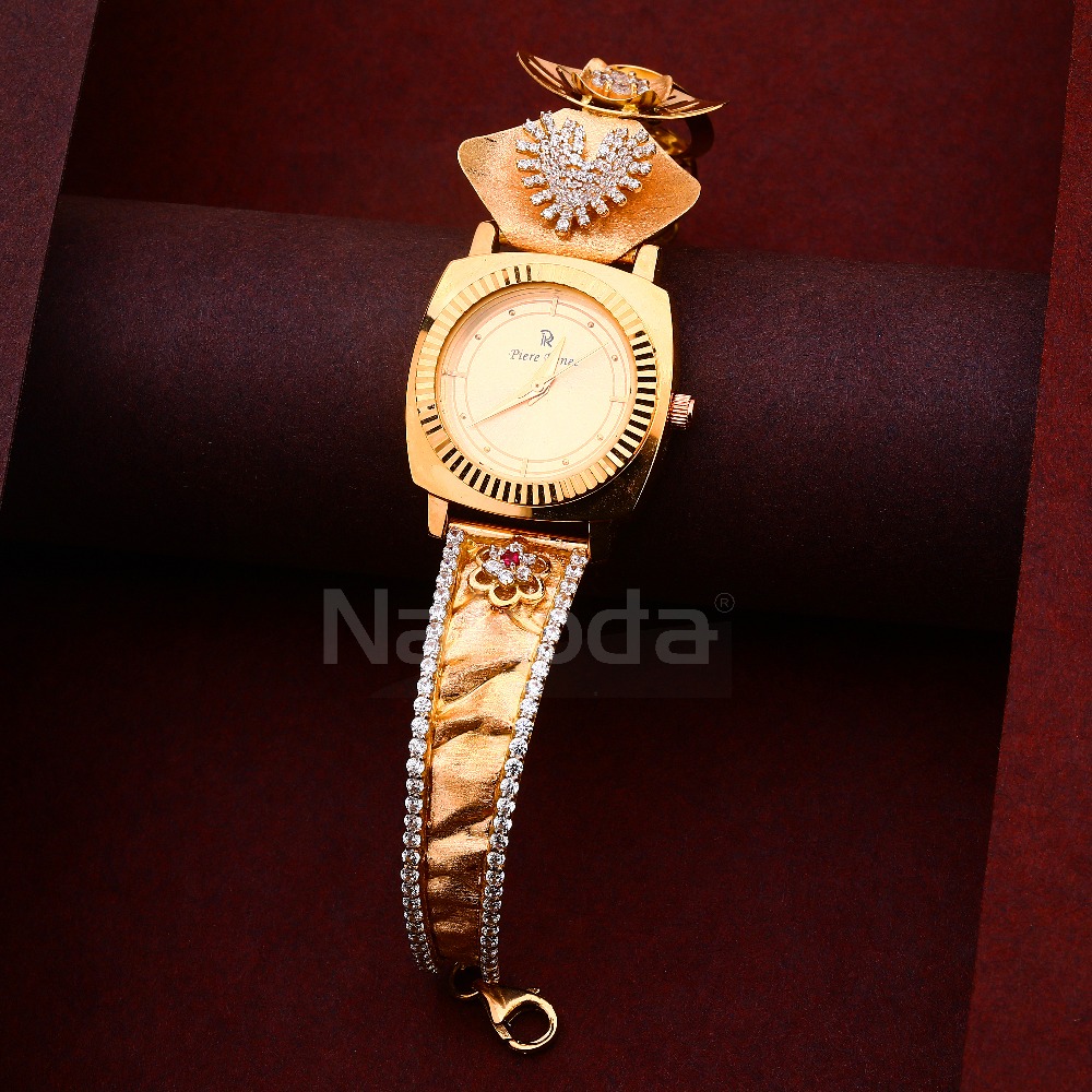 18ct cz ladies gorgeous rose gold watch rlw426