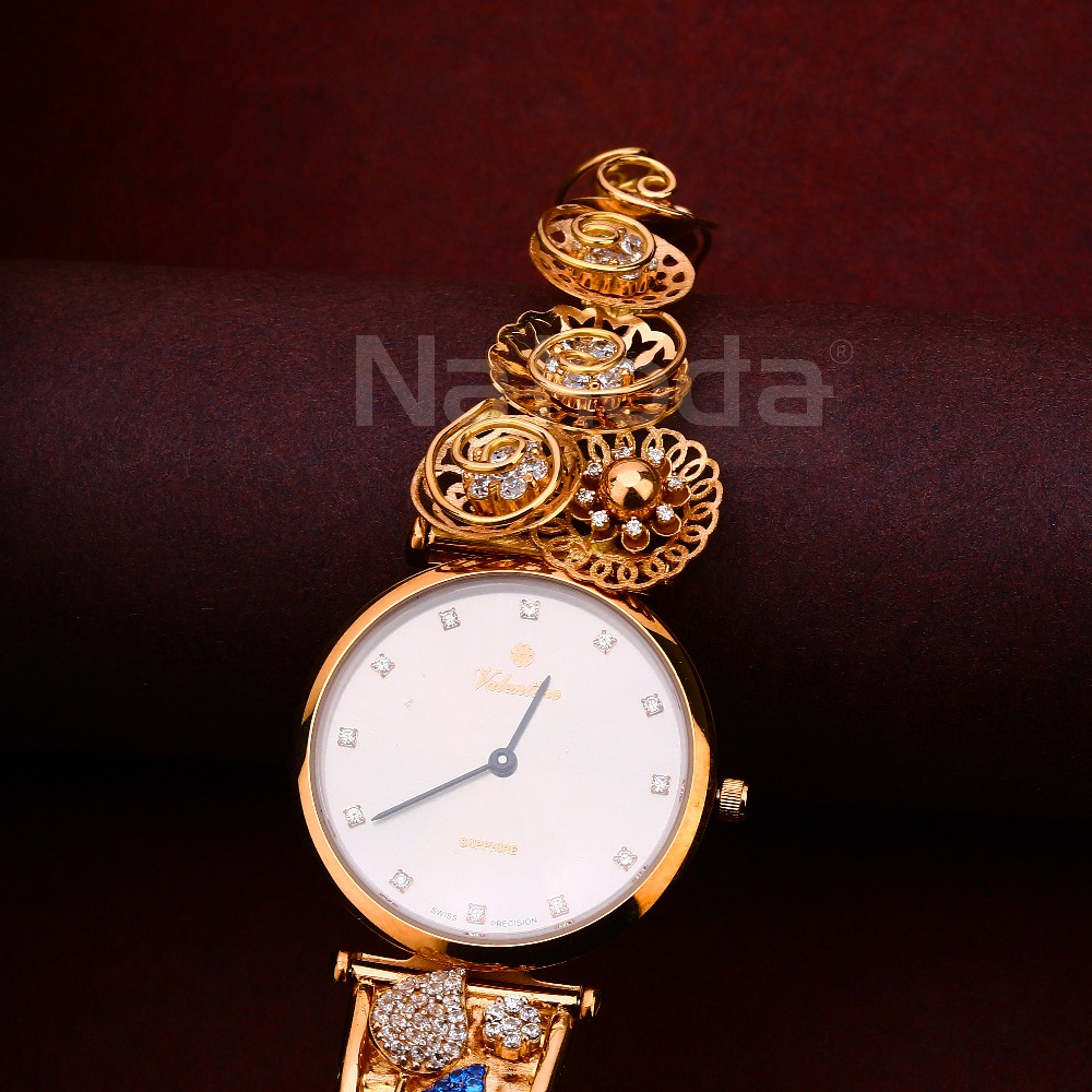 18CT CZ Ladies fancy Rose Gold Watch RLW425 - Image 3
