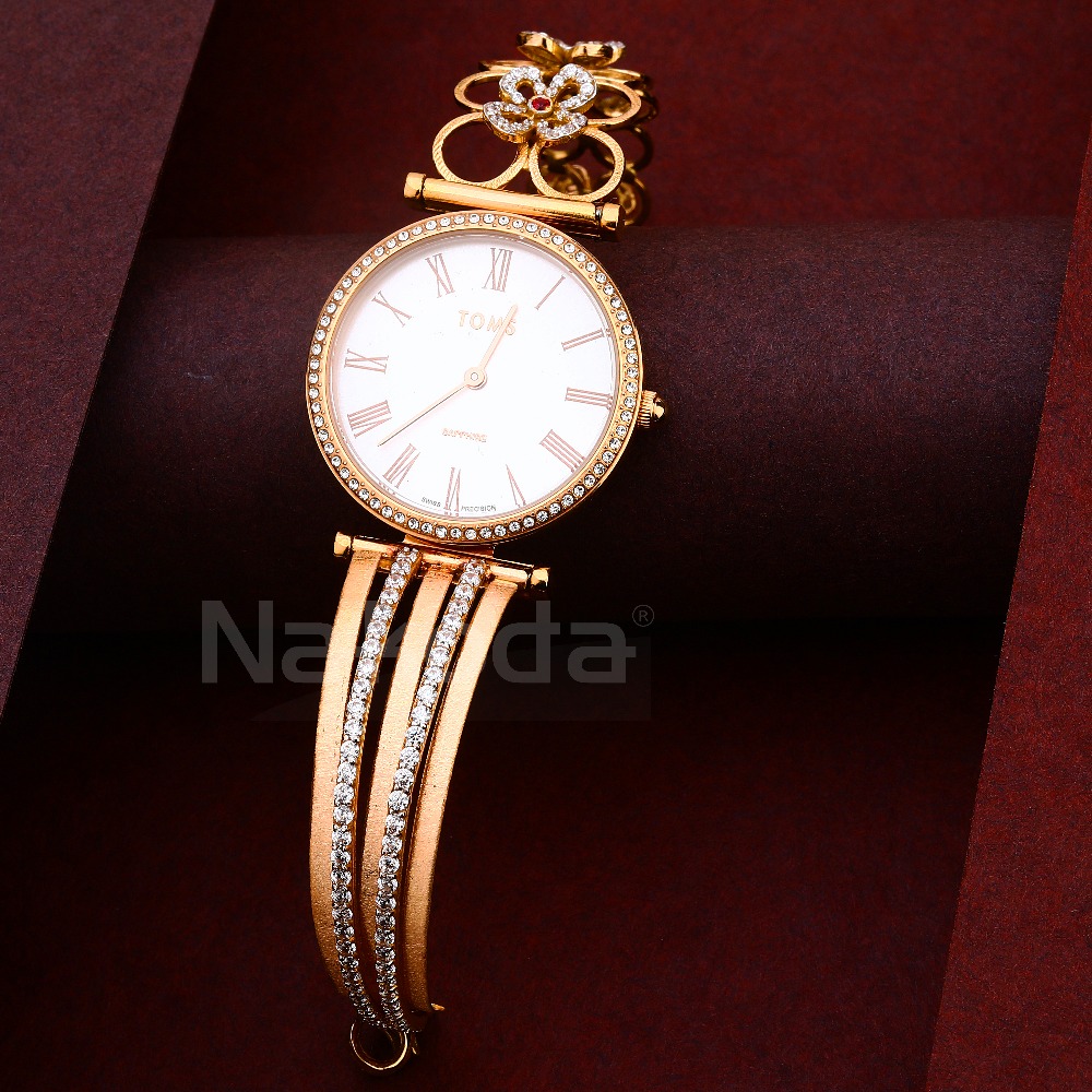 18CT CZ Ladies Exclusive Rose Gold Watch RLW424