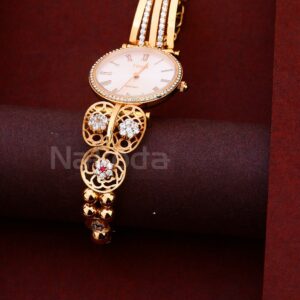 18CT CZ Ladies Designer Rose Gold Watch RLW422