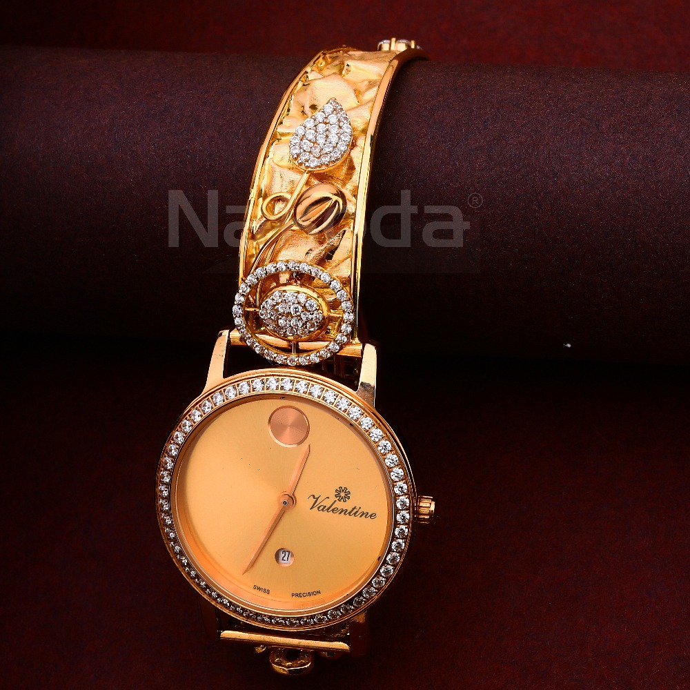 18CT CZ Ladies Classic Rose Gold Watch RLW421 - Image 3