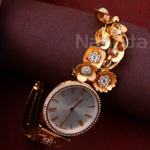 18CT CZ Ladies Rose Gold Watch RLW420