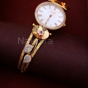 18CT CZ Ladies Rose Gold Watch RLW420