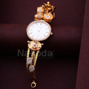 18CT CZ Ladies Rose Gold Watch RLW420