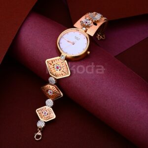 18KT Rose Gold Stylish Women's Hallmark Watch RLW396
