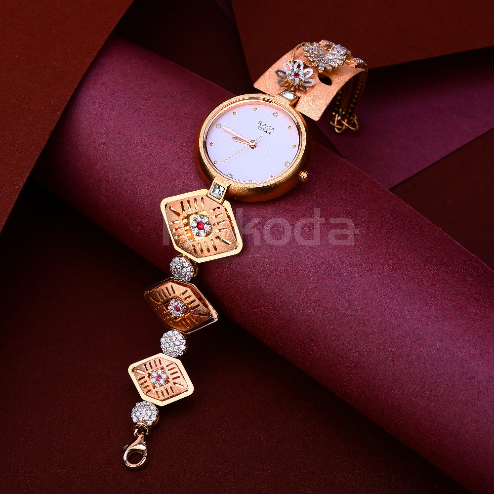 18KT Rose Gold Stylish Women's Hallmark Watch RLW396
