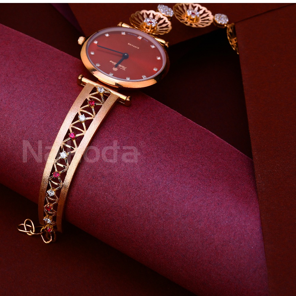 18KT Rose Gold Fancy Women's Hallmark Watch RLW394 - Image 3