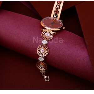 18KT Rose Gold Fancy Women's Hallmark Watch RLW394