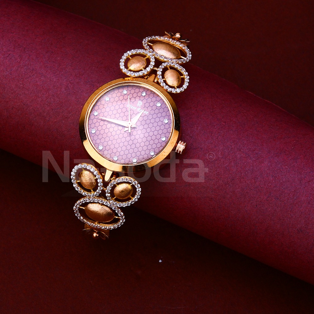 750 Rose Gold Stylish Women's Hallmark Watch RLW412