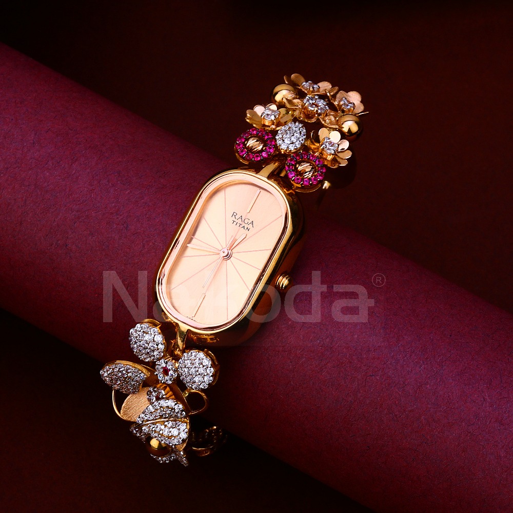 750 Rose Gold Designer Women's Hallmark Watch RLW407