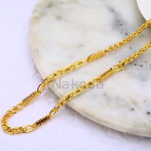 916 Gold CZ Hallmark Mens Choco Chain MCH690