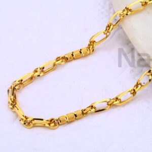 916 Gold CZ Mens Choco Chain MCH689