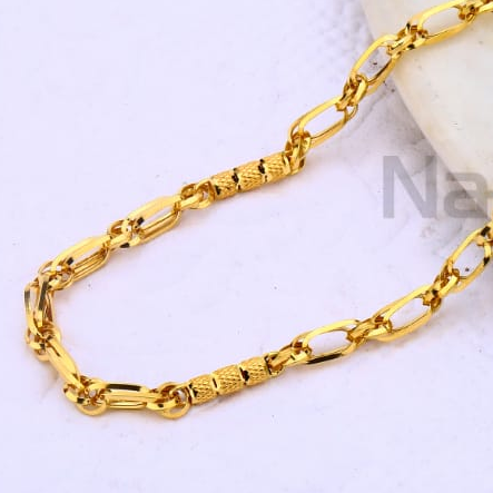 916 Gold CZ Mens Choco Chain MCH689 - Image 2