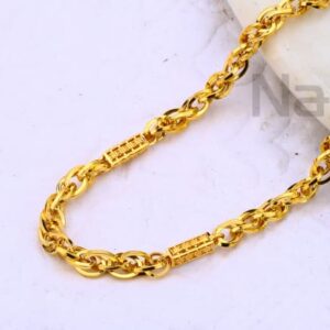 916 Gold CZ Mens Stylish Choco Chain MCH688