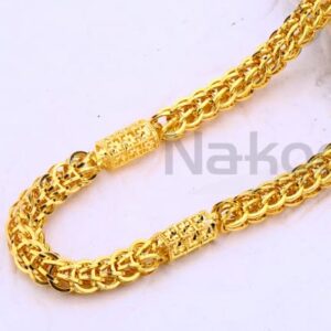 916 Gold CZ Mens Fancy Choco Chain MCH677