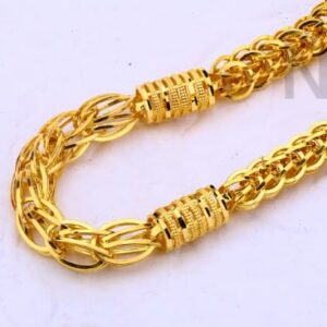 916 Gold CZ Classic Mens Choco Chain MCH674