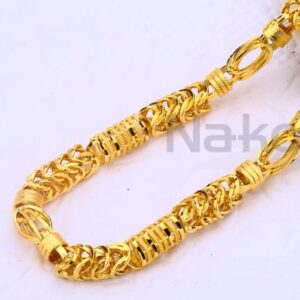 916 Gold CZ Mens Choco Chain MCH673