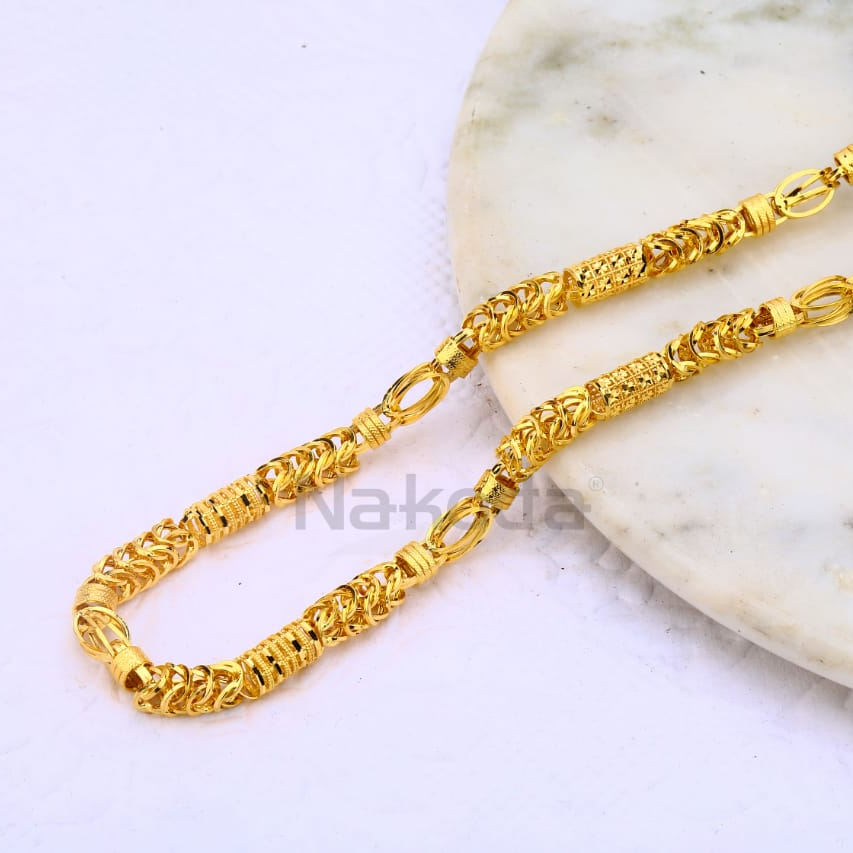 916 Gold CZ Mens Choco Chain MCH673