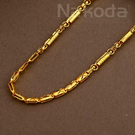 916 gold hallmark gorgeous mens hollow chain mhc31 - Image 2