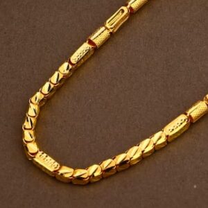 916 gold delicate mens hollow chain mhc20