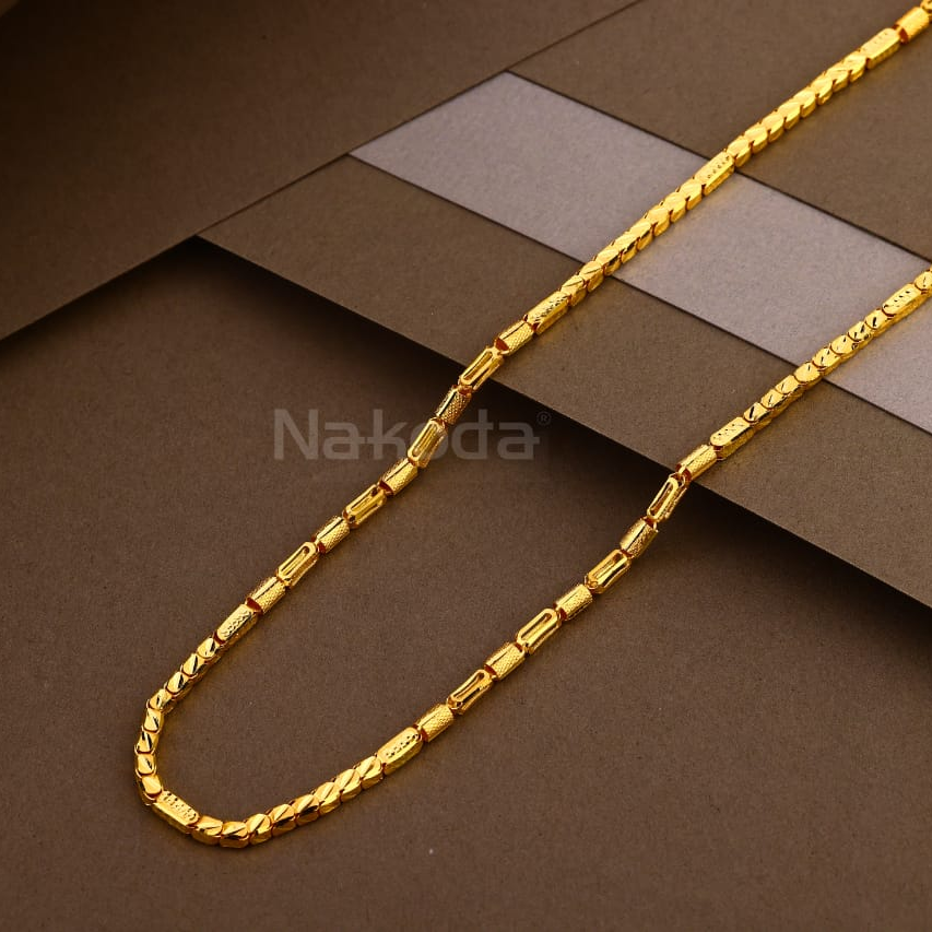 916 gold delicate mens hollow chain mhc20
