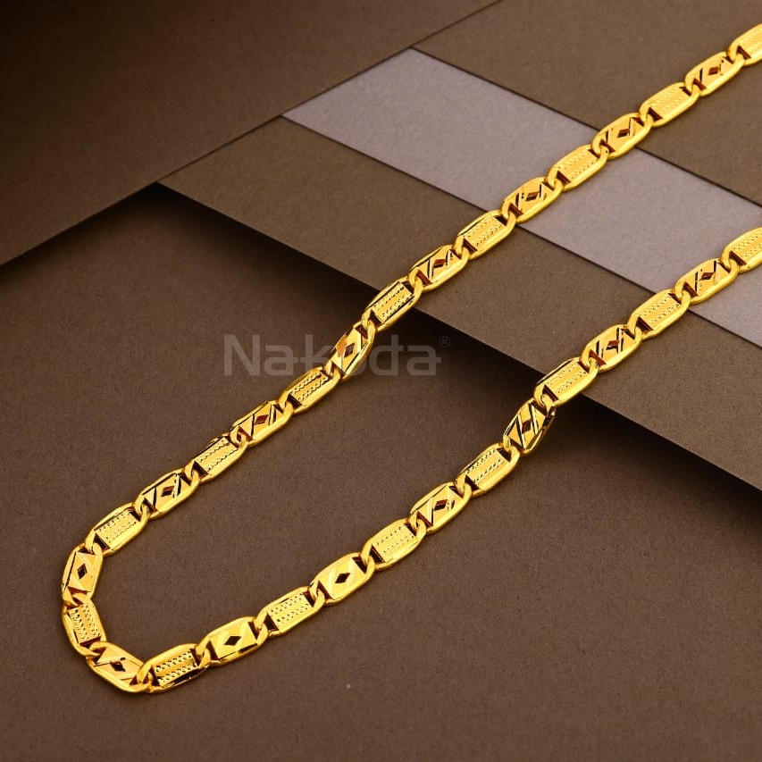916 Gold Delicate Mens Choco chain MHC19