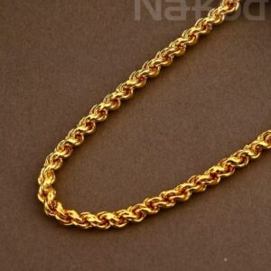 916 gold classic mens hollow chain mhc18