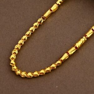 916 gold mens hollow chain mhc17