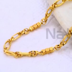 916 Gold CZ Hallmark Exclusive Mens Choco chain MCH695