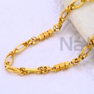 916 Gold CZ Hallmark Exclusive Mens Choco chain MCH695 - Image 2