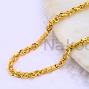 916 Gold CZ Hallmark Designer Mens Choco chain MCH696