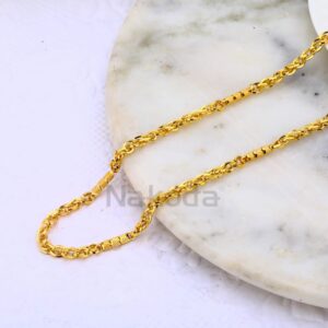916 Gold CZ Hallmark Designer Mens Choco chain MCH696
