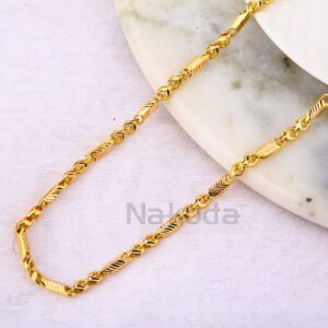916 Gold Hallmark Fancy Mens Choco Chain MCH753