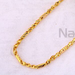 916 Gold Hallmark Gorgeous Mens Choco Chain MCH754