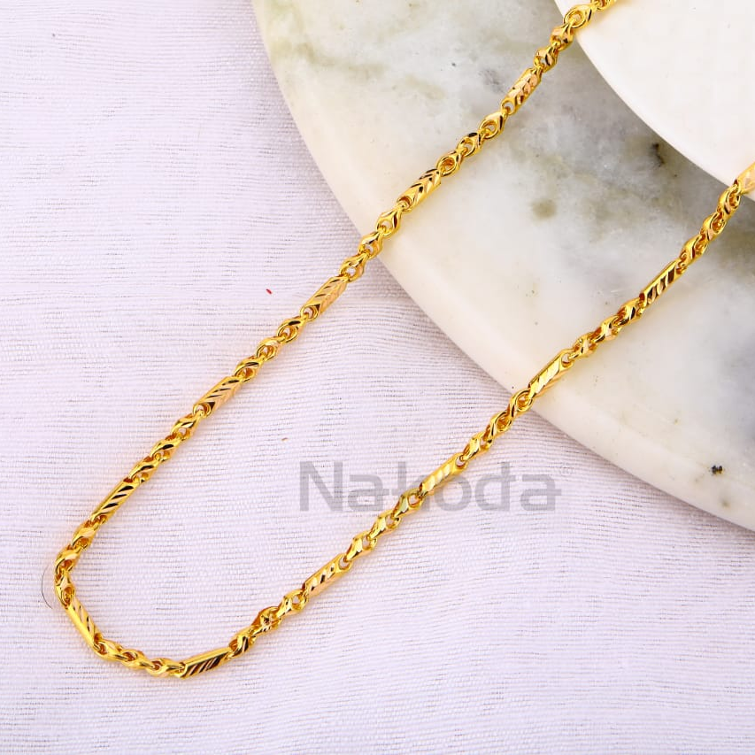 916 Gold Hallmark Gorgeous Mens Choco Chain MCH754