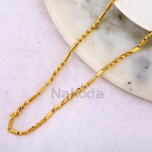 916 Gold CZ Fancy Mens Chock Chain MCH762
