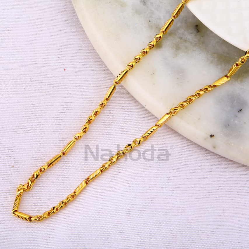 916 Gold CZ Fancy Mens Chock Chain MCH762